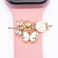 Nouvelle fête des mères breloques de bracelet de montre en métal breloques de créateur bling pour décoration de bracelet de montre Iwatch
