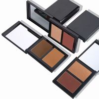 Palette de maquillage DIY multicolore, fard à joues double couleur, poudre de contour et de highlighter, pigment cosmétique, marque privée OEM