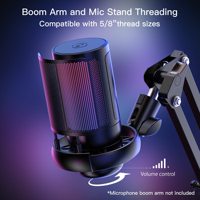 ONELEADER USB Podcast mikrofon kablolu bilgisayar mikro stüdyo kayıt mikrofonu Mic ile RGB oyun kondenser mikrofon standı