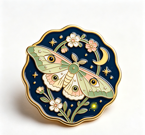 Broche de Metal Esmaltado con Diseño de Mariposa y Flores, Chapado en Oro, para Solapa, Ideal para Regalo de Boda o Fiesta - Product Image 3