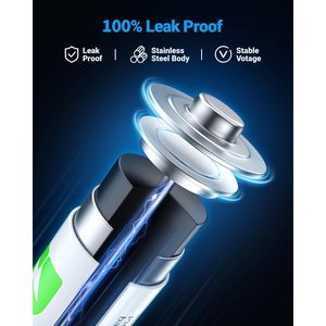 แบตเตอรี่อัลคาไลน์ประสิทธิภาพสูง AA/AAA แพ็ค 48 ก้อน 1.5V อายุการเก็บรักษานาน พร้อมแบตเตอรี่ AA 24 ก้อน และ AAA 24 ก้อน สำหรับเครื่องใช้ไฟฟ้าภายในบ้าน - Product Image 3