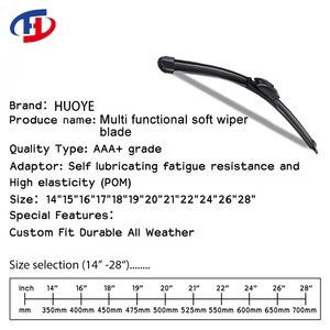 Pièces d'auto universelles lames d'<span class=keywords><strong>essuie</strong></span>-<span class=keywords><strong>glace</strong></span> <span class=keywords><strong>avant</strong></span> sans cadre plates multifonctions souples adaptées à Skoda Accord Audi A4 - Product Image 5