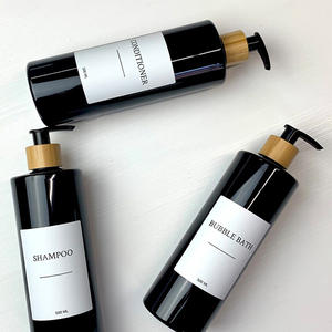 Vietnam WeWood Bouchon pompe à lotion en bambou écologique, rechargeable, avec couvercle à vis en plastique pour flacon de shampoing, emballage vide pour produits corporels - Product Image 1