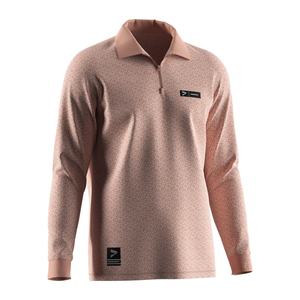 Polo de rugby d'été à manches longues surdimensionné de haute qualité avec fermeture éclair, col montant brodé, idéal pour la sublimation - Product Image 3