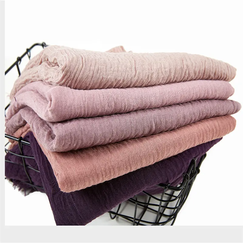 De Nieuwe Speciale Aanbieding Moslim Sjaals Effen Katoenen Rayon Kwastjes Sjaals Viscose Hijab Absorberen Zweet En Ademende Sjaal