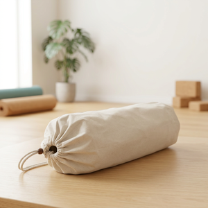 Sac de rangement en coton biologique avec cordon de serrage, pochette anti-poussière en toile, impression personnalisée, emballage cadeau pour tapis de yoga, 70 cm de long, unisexe - Product Image 3