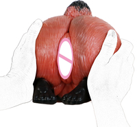 Masturbador Masculino de Silicona 3D con Vagina y Ano, Muñeca de Bolsillo con Vagina Artificial, Juguete Sexual para Hombres