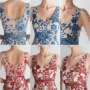 19607 # robes de soirée de luxe coupe ajustée gland manches paillettes <span class=keywords><strong>fleur</strong></span> longue sirène <span class=keywords><strong>robe</strong></span> de soirée robes pour femmes robes de demoiselle d'honneur <span class=keywords><strong>H</strong></span> - Product Image 6