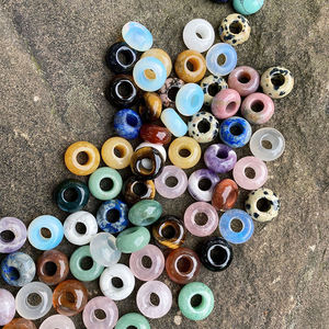 Cuentas sueltas de cristal en polvo para hacer joyas, cuentas colgantes para hacer pulseras, 14X8mm - Product Image 4