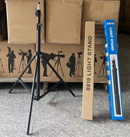 8819 Premium Heavy Duty 2.1M Adjustable Flexible Metal ABS Selfie Ring Light Camera Tripod Stand untuk Studio Videografi