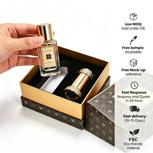 Handmade Art Paper Rigid 2mm Embossing Eco-Friendly Recyclable Luxury Perfume Packaging <b>Box</b> - Product Image 2