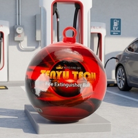 Extincteur automatique en forme de boule Fireball 4 kg, réponse rapide en 3 secondes, poudre sèche ABC, couverture de 6 m3, 5 ans, classe A B C E F pour la maison
