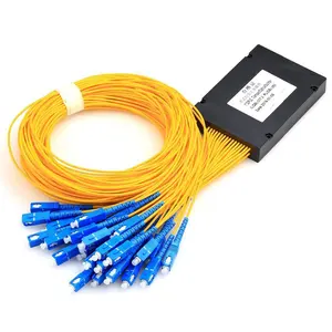 HTMICROWAVE Original Factory FTTH SC UPC/APC Connector 2x2 2x16 2x64 Box Type Fiber Optic PLC Splitter