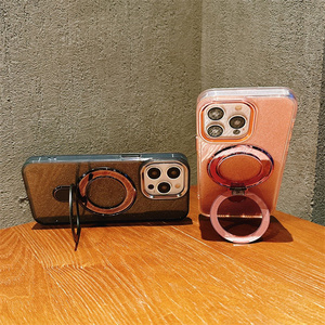 <span class=keywords><strong>Funda</strong></span> Magnética Transparente con Anillo Giratorio y Soporte para <span class=keywords><strong>OPPO</strong></span> Reno 15 FS 15F 15C A5Pro <span class=keywords><strong>A3</strong></span> F27 A80 - Product Image 2