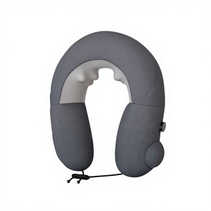 Almohada de Masaje Inflable Eléctrica en Forma de U con Función Musical y Calefacción para Masaje Cervical de Cuello y Columna Vertebral - Masajeador para Uso en Casa y Auto - Product Image 1