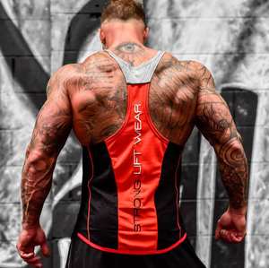 Débardeur de sport en coton pour homme, style décontracté, dos nageur, pour la course et l'entraînement, élastique et respirant, pour le commerce international - Product Image 6