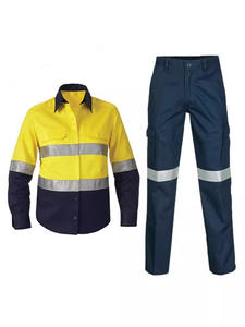 Mono de manga larga para hombre y mujer personalizado al por mayor, mono de una pieza ignífugo FR, ropa de seguridad reflectante - Product Image 4