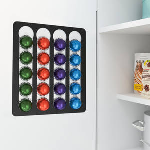 Support de <span class=keywords><strong>capsules</strong></span> <span class=keywords><strong>Nespresso</strong></span>, couleur noire, acier inoxydable, dosettes de café adhésives, support de <span class=keywords><strong>capsules</strong></span> <span class=keywords><strong>Nespresso</strong></span> Vertuo - Product Image 3