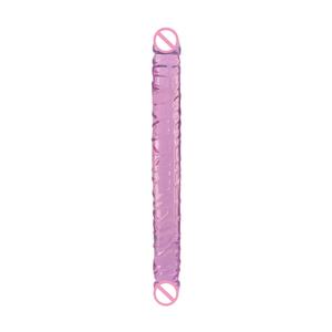 Dildo en Forma de U de Doble Cabeza de TPE de Alta Transparencia, Juguete Sexual Suave para Adultos, Directo de Fábrica, para Masturbación Lésbica, Impermeable y Realista - Product Image 6