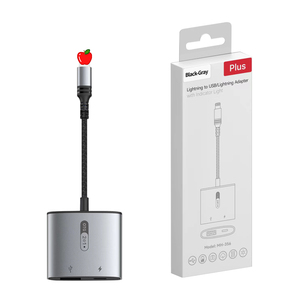 Adaptateur USB OTG 2 en 1 2023, Lightning vers USB 3.0, câble OTG pour souris, clavier, convertisseur avec port de charge pour iPhone et iPad - Product Image 6