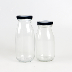 卸売 200ml 250ml 300ml 500ml 1リットル 豆乳用ガラス瓶 蓋付き - Product Image 4