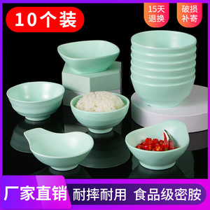 ชามเมลามีนเซียงหยวนเม่ย ชุด 6 ชิ้น ชามข้าวซุปสีพื้นแบบซ้อนได้ สำหรับร้านอาหาร โรงแรม ใช้ในเชิงพาณิชย์ - Product Image 5