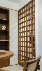 Mới Bền Hiện Đại Laser Cắt Đa Chức Năng Màn Hình Phân Vùng Phòng Khách Gấp Di Động Rắn Gỗ Phòng Ngủ Rỗng Hàng Rào - Product Image 5