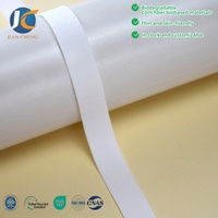 Cinta Elástica Delgada y Suave para el Cuello, Certificada por OEKO-TEX, Ligera, Mezcla de Fibra de Maíz, para Camisetas