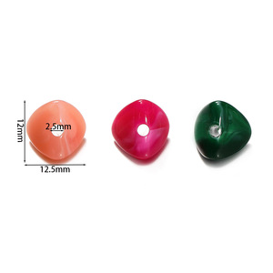 Perles triangulaires en acrylique imitation pierre pour la fabrication de bijoux, accessoires de collier, bracelet, pendentif, vente en gros - Product Image 5