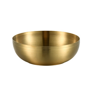 304 Stainless Steel Bowl Set Silver And Gold Nesting Bowls For Kitchen Home Use - Product Image 2