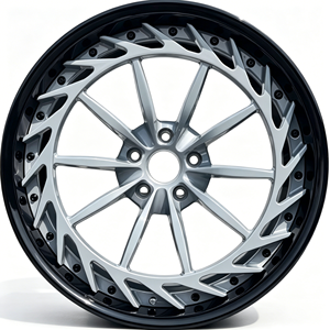 Nouvelle jante en alliage d'aluminium forgé 6061T6 Zorlen de 18 à 24 pouces, deux pièces, blanc brillant, pour voitures de course - Product Image 1