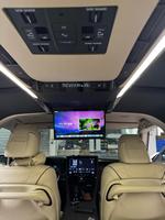 Moniteur de toit de voiture 15,6 pouces IPS tactile pour Toyota Alphard 40 Vellfire, double moteur, ouverture électrique, Android 14, CPU 8 cœurs
