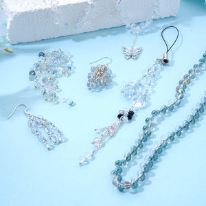 All'ingrosso alla rinfusa Aurora bianco fai da te artigianato 5mm filo rotondi perline di cristallo natura allentata - Product Image 4