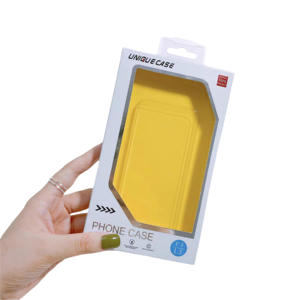 Caja de Embalaje de PVC Ecológica con Recubrimiento UV y Grabado en Relieve para Fundas de Smartphones - Product Image 1