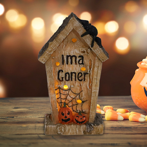 Décoration d'Halloween Fournitures Nouvel ornement d'Halloween tombston statue crâne humain figurine Home Desktop Halloween décoration - Product Image 2