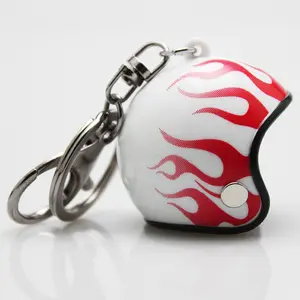 Mini Sport Motorcycle Helmet Pendant Keychain Low Price Gifts Safety Bicycle Helmet Key Chain