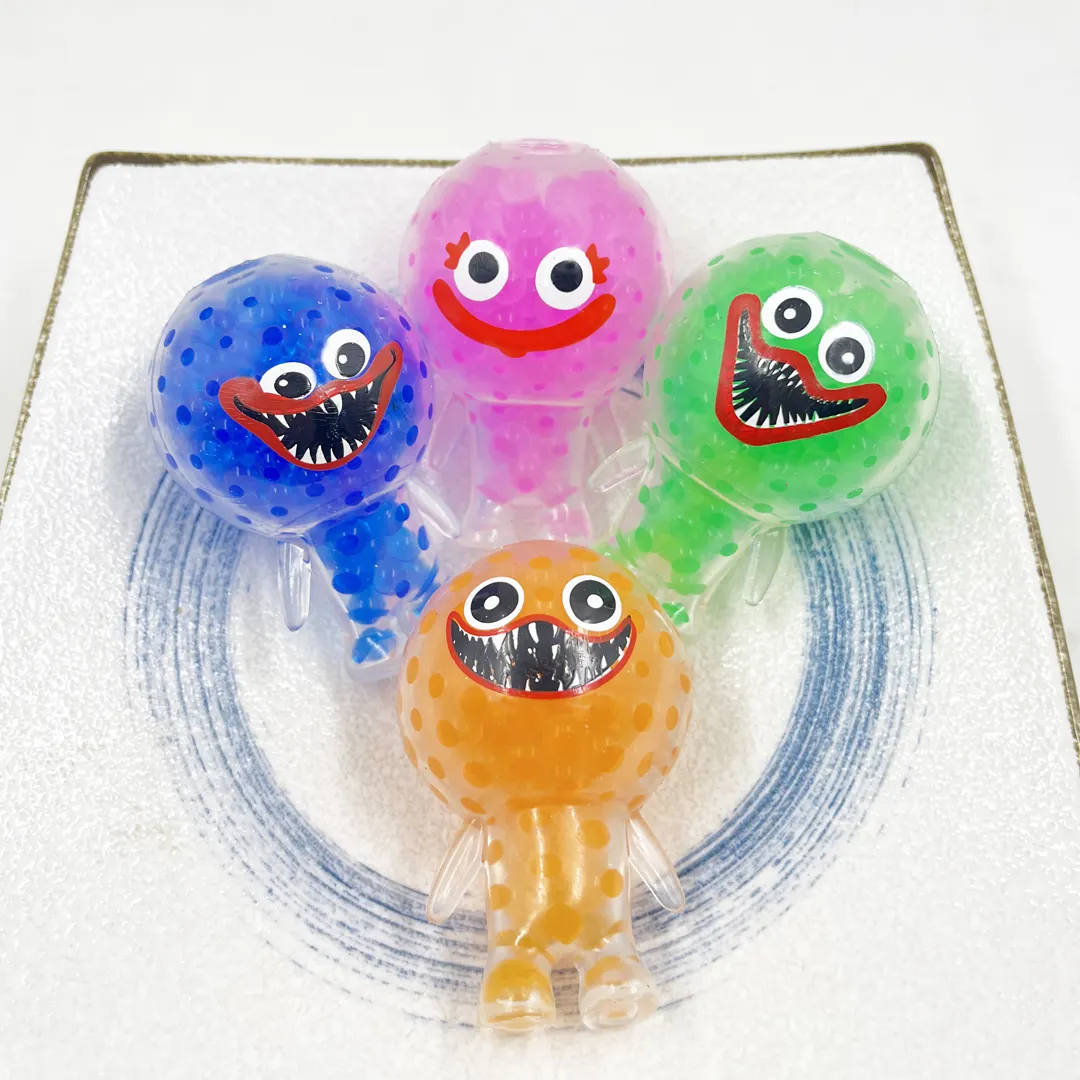 2022 New TPR Squishy Water Beads Ball CPC CE Squeezed Hand Finger Toy Anti-Stress Squeeze Balls Fidget Sensory Toys OEM ODM