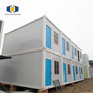 CGCH 20ft Prefab समुद्र तट पोर्टेबल केबिन बंगला गढ़े flatpack किट घरों कसास prefabricadas फ्लैट पैक कंटेनर घर