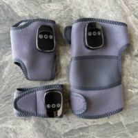 Masseur 3 en 1 pour le genou, le poignet et la cheville, coussinets chauffants avec vibration, masseur de cheville pour soulager la douleur