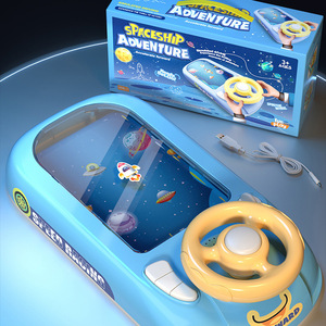 Jeu d'aventure de course interactif éducatif pour enfants, jouet éducatif pour enfants avec volant multi-modes électrique - Product Image 3