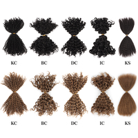 # 30 SDD Cabello Humano Remy Brasileño al por Mayor para Trenzas Boho, 100g, 18 Pulgadas, Rizado Profundo, Rizado Afro, Trama Doble a Máquina