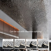 Paneles de Pared y Techos de Bambú con Diseño 3D Personalizado, Paneles de Cristal Flexibles de Alto Brillo para Decoración Interior Comercial
