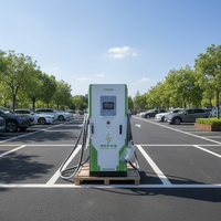 Station de recharge pour véhicules électriques 7kW/22kW/120kW, nouvelle borne de recharge rapide DC pour véhicules électriques 120kW, station de recharge rapide DC 380V haute tension 250A, chargeur extérieur EVSE à une seule prise OCPP 1.6, chargeur rapide DC