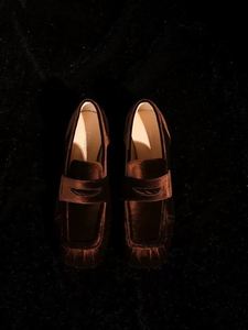 Chaussures bateau plates pour femme en velours de soie rose, de luxe, de haute qualité, à bout composite, personnalisables OEM&ODM, imperméables, décontractées, pour l'extérieur - Product Image 6