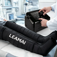 Bottes de massage pneumatiques à compression d'air de qualité médicale pour soins à domicile, pression 30-250 mmHg, batterie au lithium 3000 mAh pour jambes et corps entier