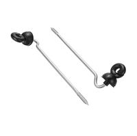 220mm verlengde schroefbare offset isolator voor elektrische omheining van veebedrijven, houten paal, UV-bestendige ringisolatoren