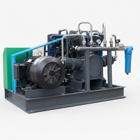 Compresseur d'air rotatif à vis industriel à lubrification par huile haute pression Airstone, booster 37KW 40Bar 10.0m3/min à entraînement direct pour PET