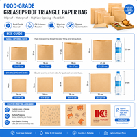 Sac en papier offset multi-usages, thermoscellable, anti-fuite et anti-graisse, idéal pour les snacks de marché nocturne et les plats à emporter
