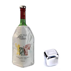 Bouteille de vin ou de bière à personnaliser, ml, refroidisseur, avec manches et paquet de gel pour le vin - Product Image 3