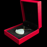 Pendentif Bouddha en jadéite birmane naturelle de qualité A, sculpté, de haute qualité, unisexe (avec NGTC)